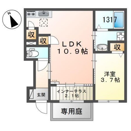 コントレイル糸引の物件間取画像